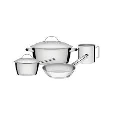 Juego de ollas acero inox 4pzas Allegra. Caja *