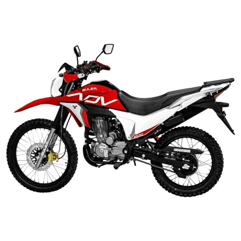Motocicleta Buler Trail ADV 200 cc c/ Rayos Negro - Rojo - Azul