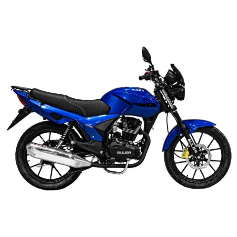 Motocicleta Buler Faiter 200 cc c/ Aleación Negro - Rojo - Azul