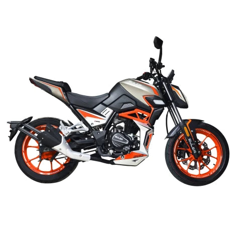 Motocicleta Buler Super Sport 200 cc c/ Aleación Naranja - Rojo