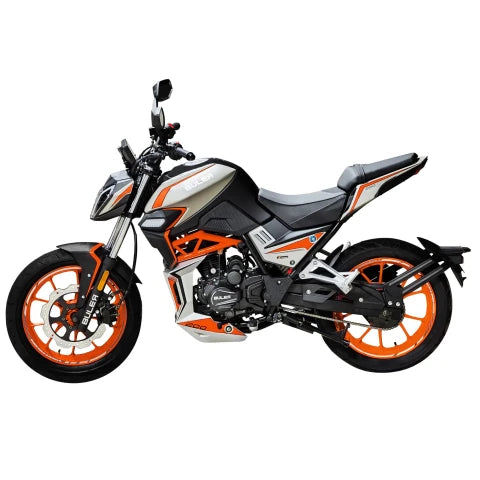 Motocicleta Buler Super Sport 200 cc c/ Aleación Naranja - Rojo