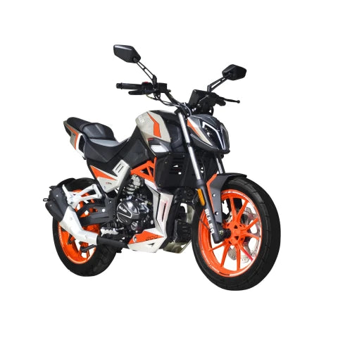 Motocicleta Buler Super Sport 200 cc c/ Aleación Naranja - Rojo