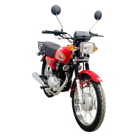 Moto Buler Work 125cc Rayos - Negro - Rojo