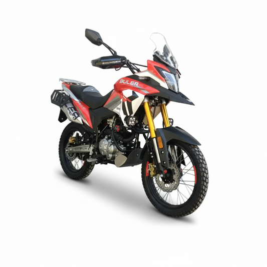 Motocicleta Buler Rally 250 cc Blanco / Naranja - Rojo