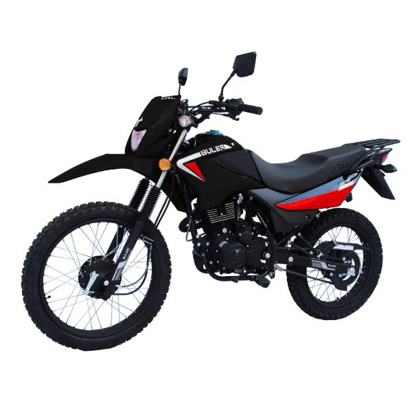 Motocicleta Buler Trail TRL 200 cc c/ Rayos Negro - Rojo - Azul