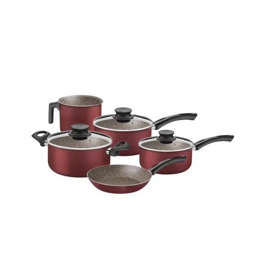 Juego de ollas tramontina 5 piezas rojo