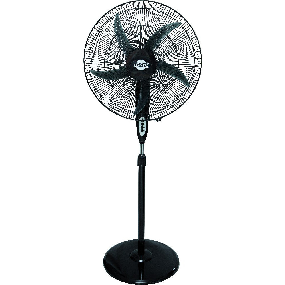 VENTILADOR TOKYO DE PIE NEGRO BRAVISIMO 3 VEL.20-BASE REDONDA
